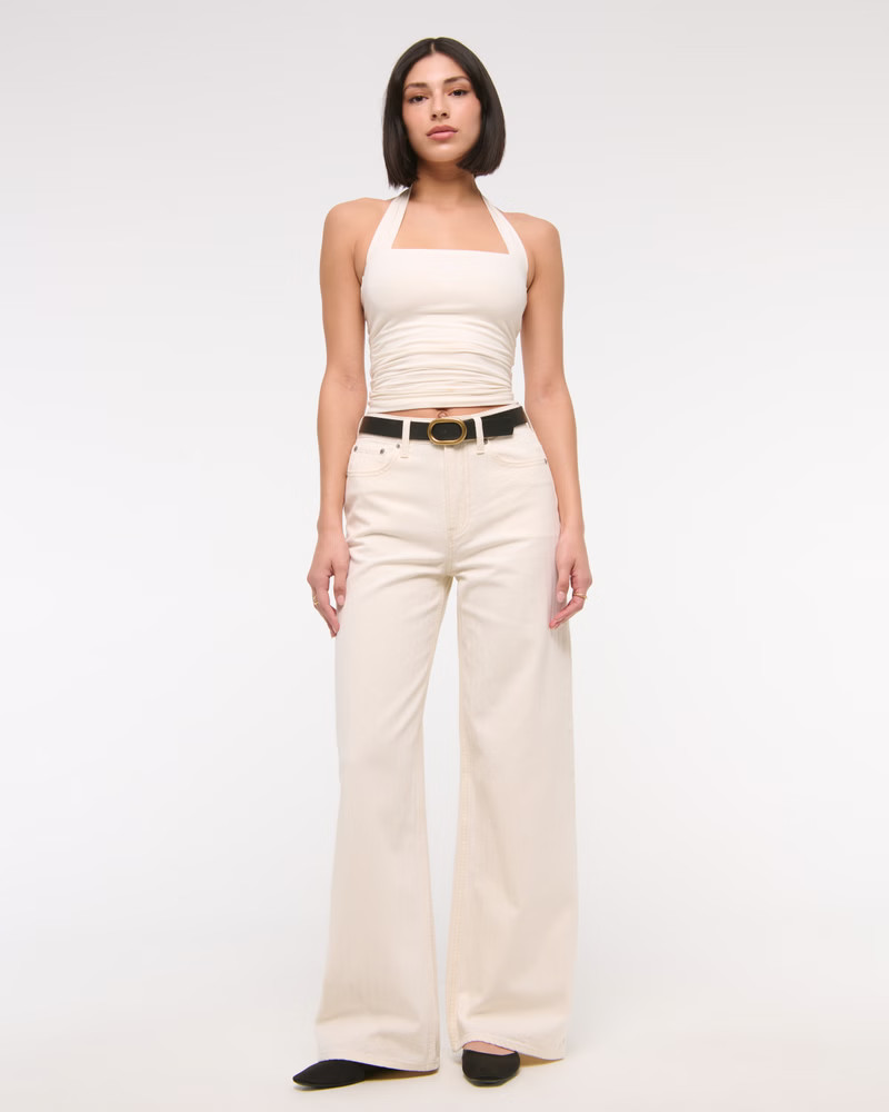 High Rise Wide Leg Jean | Abercrombie & Fitch (US)