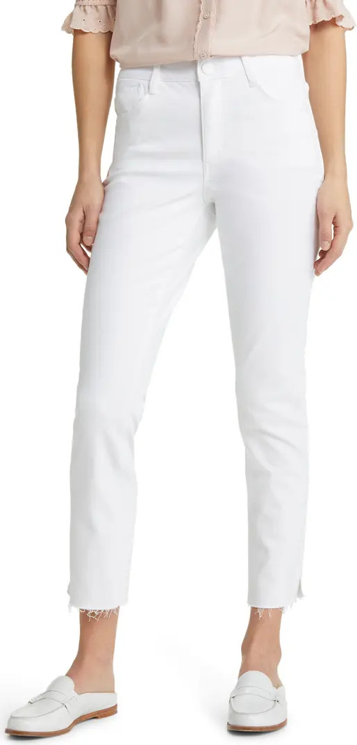 Wit & Wisdom 'Ab'Solution CoolMax® High Waist Raw Hem Skinny Jeans | Nordstrom | Nordstrom