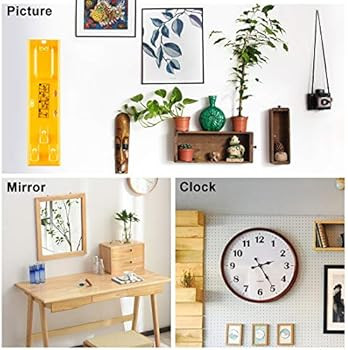 Picture Hanging Tool with Level Easy Frame Picture Hanger Wall Hanging Kit (Yellow Hanging Tool) | Amazon (US)