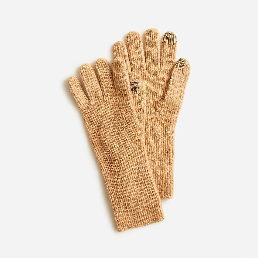 Ribbed touch-screen gloves in supersoft yarn | J. Crew US