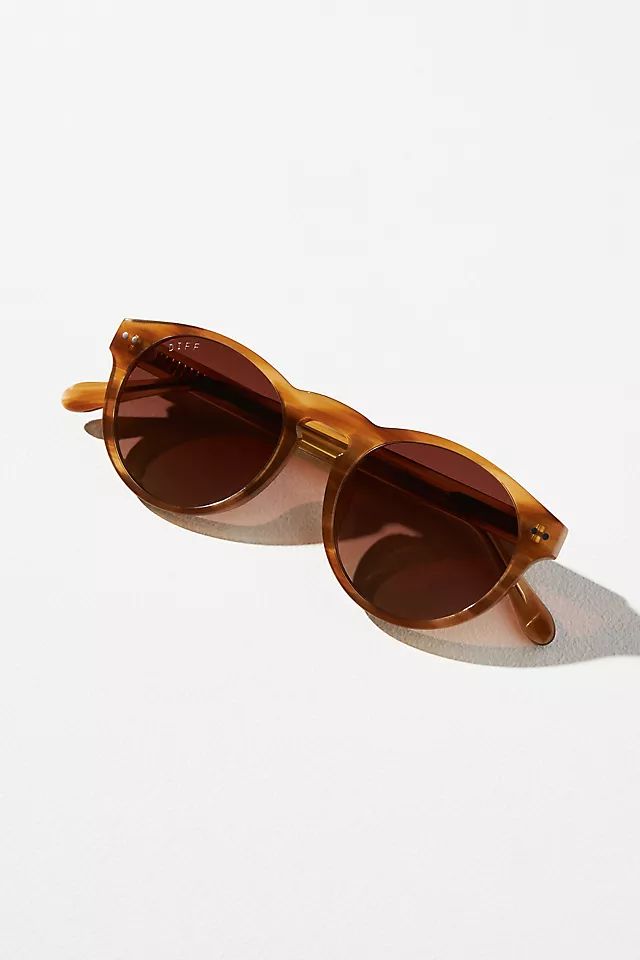 DIFF Cody Wood Circle Sunglasses | Anthropologie (US)