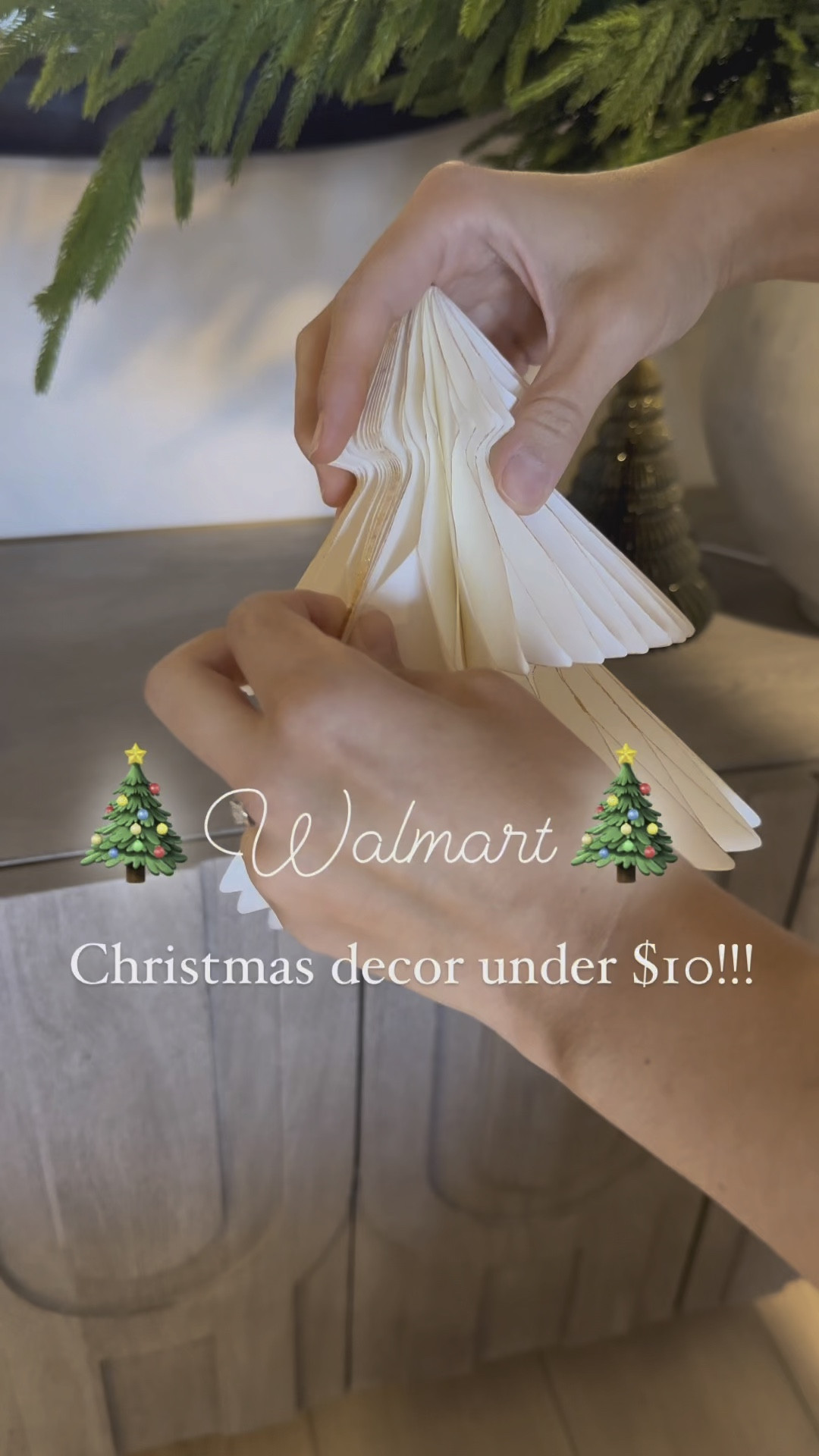 Three budget friendly Walmart Christmas finds 😍😍🎄 set of 3 paper trees for $8.98 and a 15” nutcracker. These all look so high end / I couldn’t believe it! Already sold out in select zip codes 🏃‍♀️ check your store for local pickup too if not in stock online!



#LTKHome #LTKVideo #LTKSeasonal