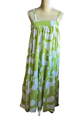 Abel the Label Anthropologie Bright Citron  Maxi Dress NWT sz S Strappy Boho | eBay IE