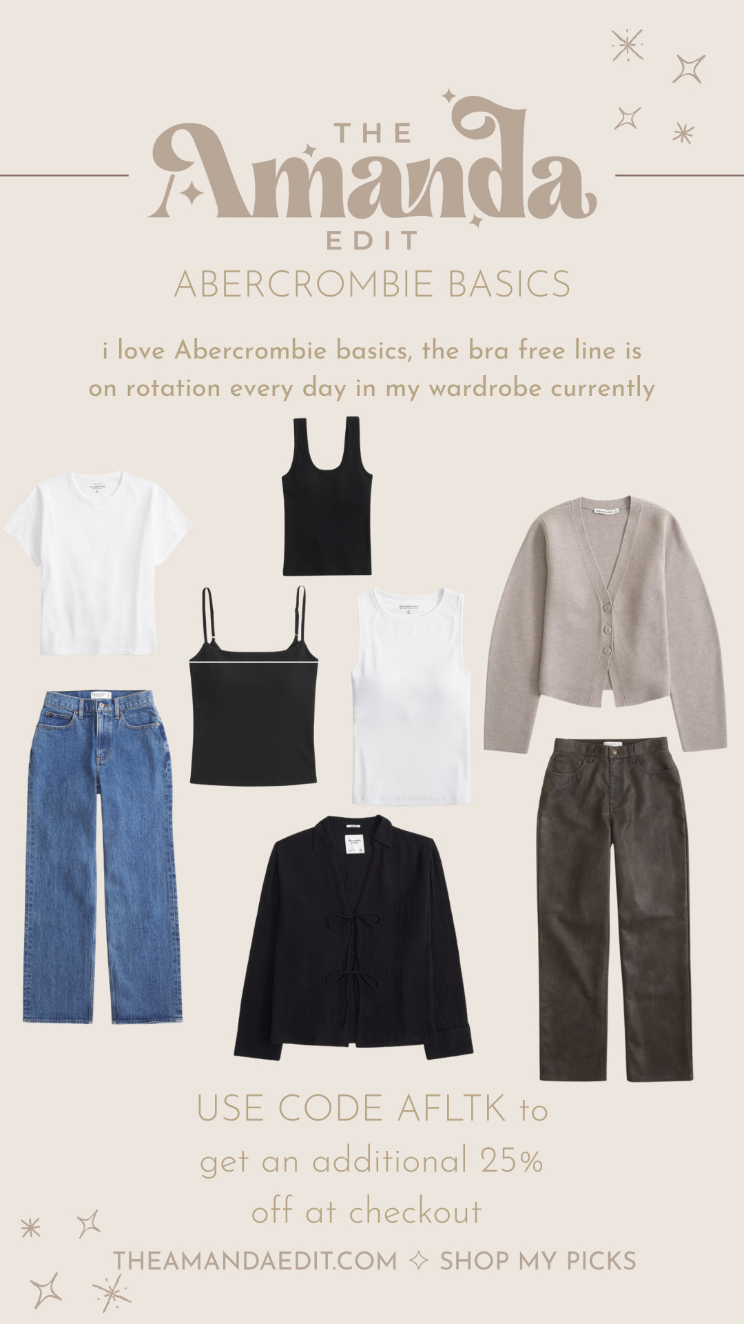 My favorite Abercrombie basics. The bra free collection has been on repeat in my every day rotation and most pieces are under $25 with the sale!  

 #LTKFallSale #LTKSaleAlert #LTKFindsUnder50