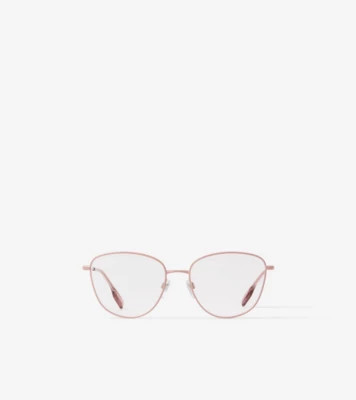 Round Optical Frames in Dusky Pink - Women | Burberry® Official | Burberry (US)