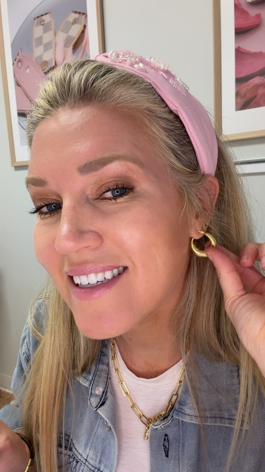 My new puffy hoops are plated in 18k yellow gold and are light but still make a statement. I tagged a few of my favorites below #ad #bonheurjewelry

#LTKValentine #LTKootd