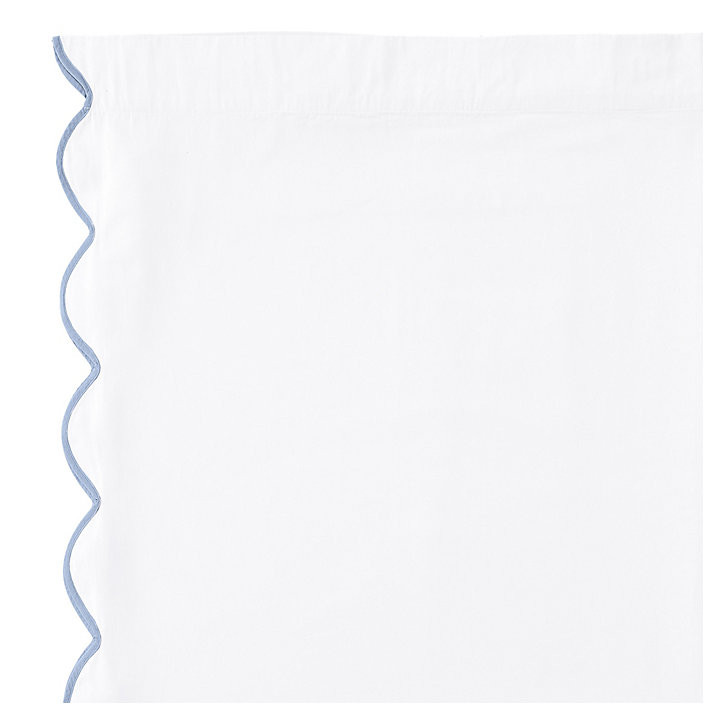 Emma Scalloped Drapery Panels & Color Trim with Cotton Lining for Privacy & Sun Protection | Ballard Designs, Inc.