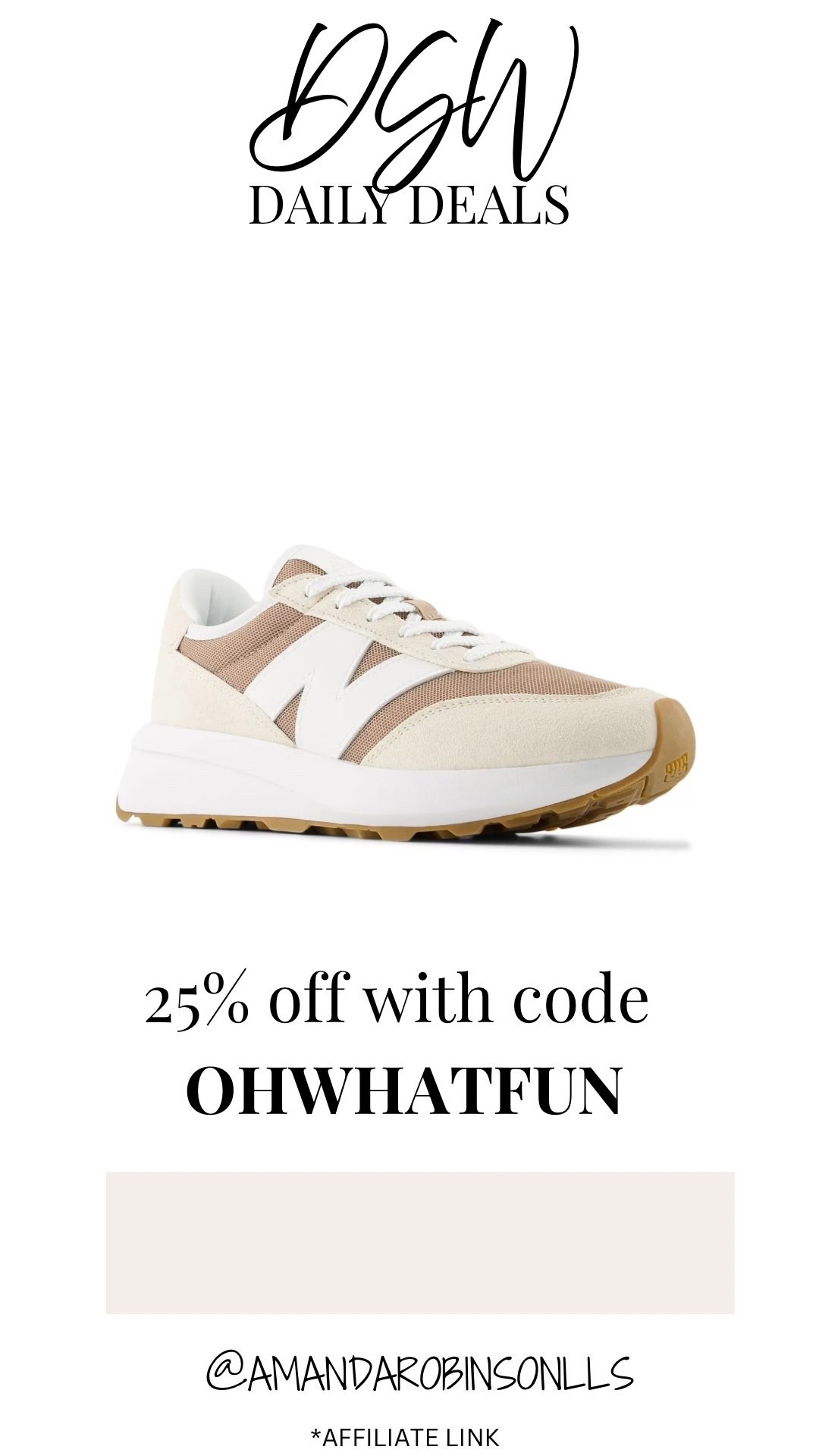 DSW new balance tennis shoes 
25% off

#LTKSaleAlert