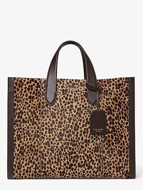 manhattan leopard haircalf large tote | Kate Spade (US)