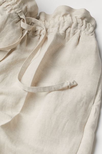 Linen-blend Pull-on Pants | H&M (US + CA)