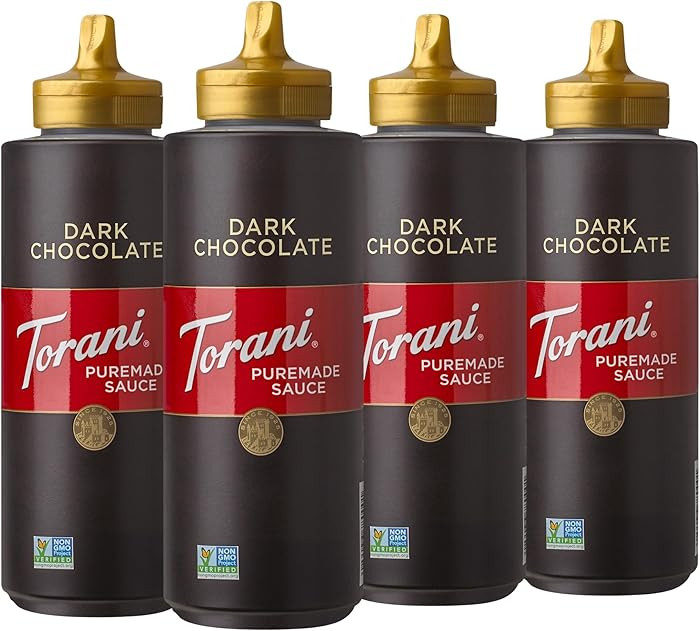 Torani Puremade Sauce, Dark Chocolate, 16.5 Ounces (Pack of 4) | Amazon (US)