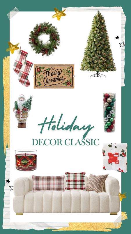 We love a good classic holiday decor set! There are sooo many places that have the best stuff this year and here just a few we found! Classic couch pillows, blankets and candles to make you all cozy and warm. Cute artificial Christmas trees and such cute stocking to place of the mantle!  
#home #christmas #holiday #classicdecor #season 

#LTKHoliday #LTKstyletip #LTKGiftGuide