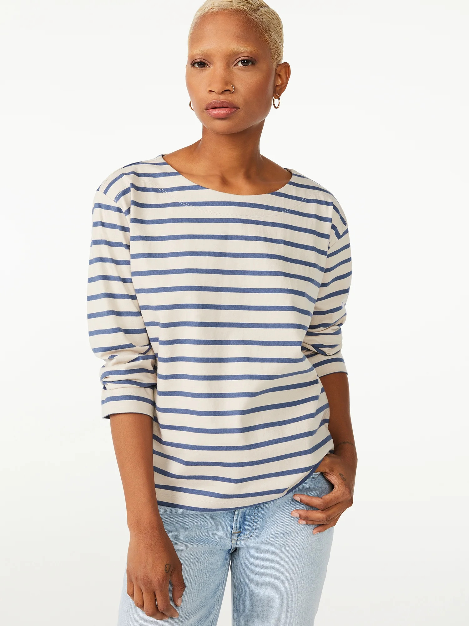 Free Assembly Women's Sailor T-Shirt - Walmart.com | Walmart (US)