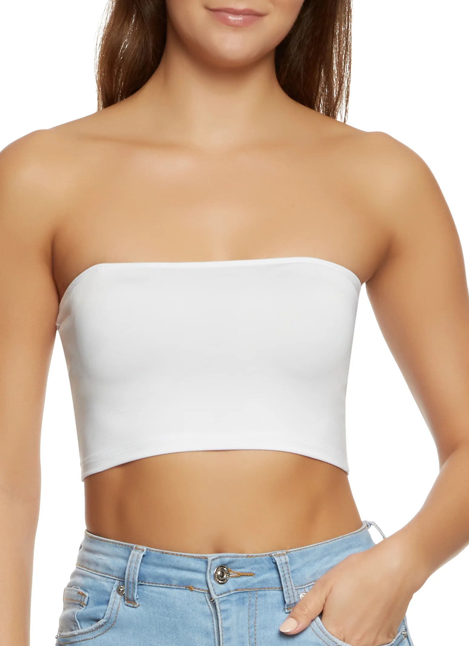 Solid Spandex Tube Top | Rainbow Shops