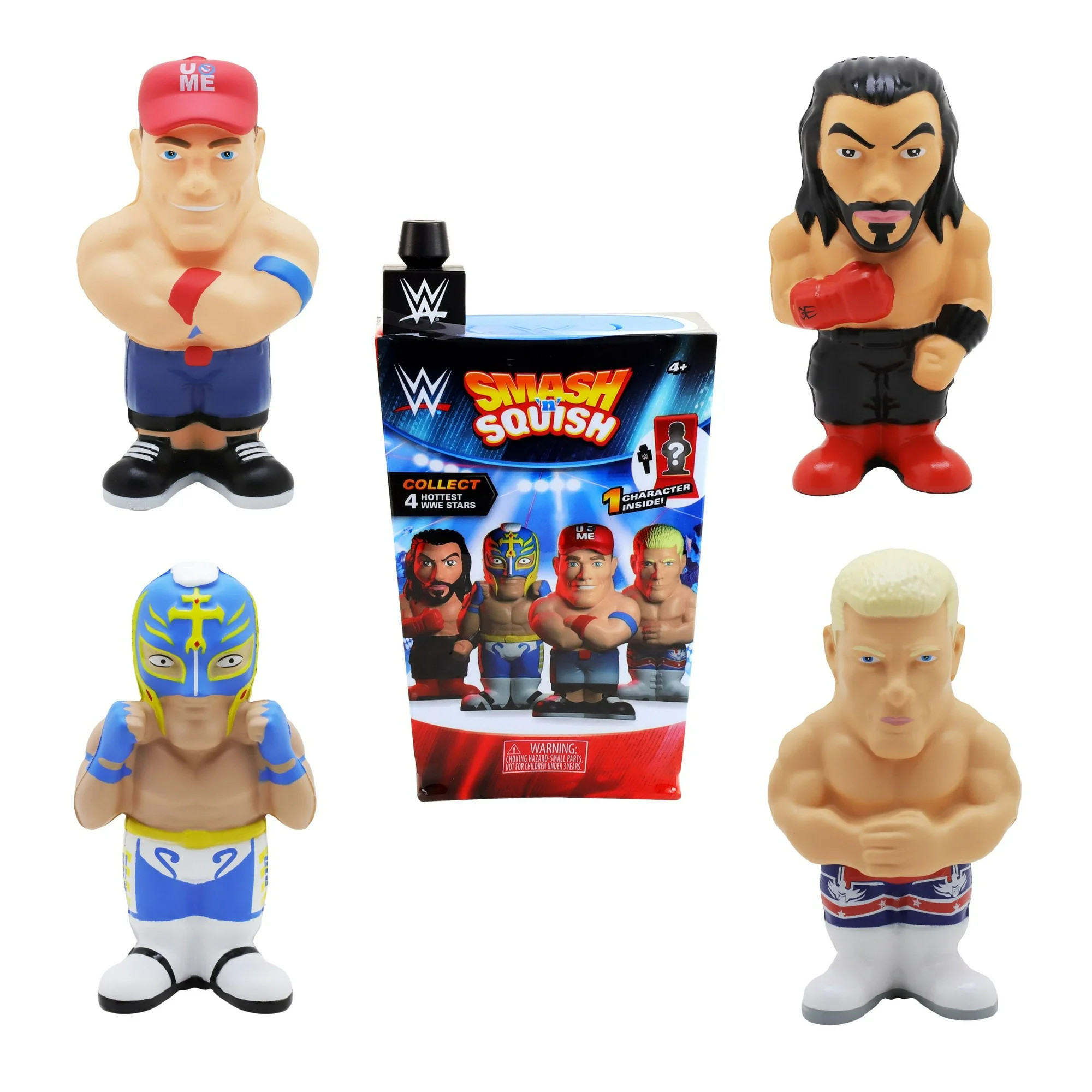 WWE Smash N Squish – Mic Slam Reveal Toy with John Cena, Randy Orton, Cody Rhodes & Rey Mysteri... | Walmart (US)
