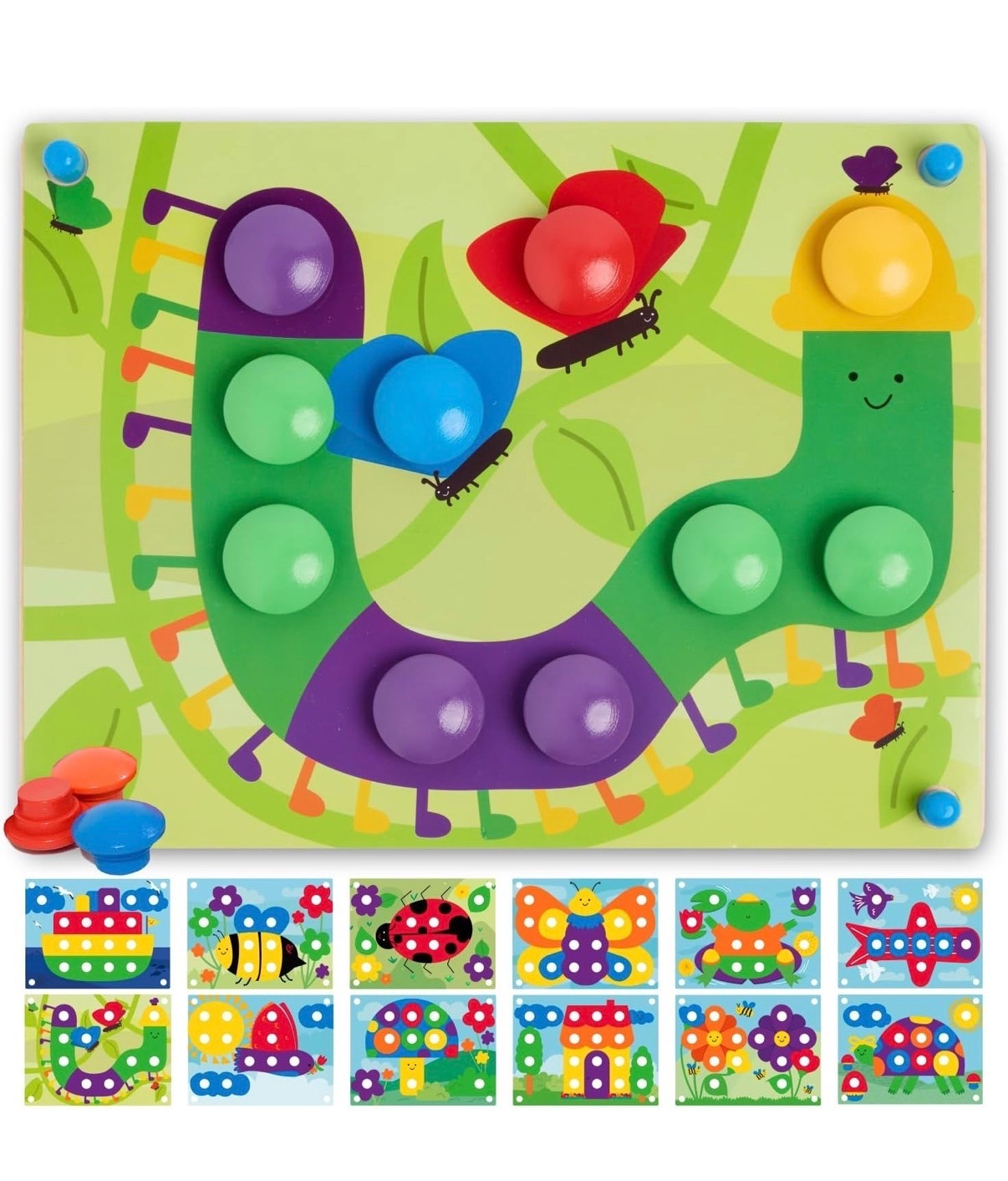 Nene Toys Wooden Color Matching Puzzle for Toddlers 2+ Years – Montessori Pegboard Button Game with Wooden Nails & Cards – Educational Toy for 2 3 Year Old Boys Girls – Fine Motor Skill Learning

Amazon toys
Christmas gifts for toddlers

#LTKKids