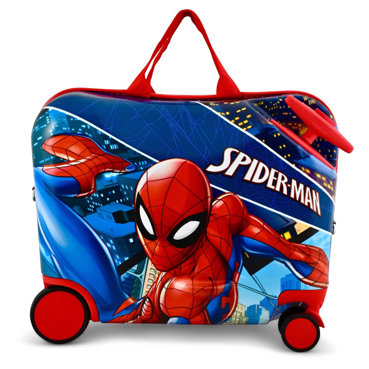 Marvel Kids' Spider-Man Hardside Carry On Ride-On Suitcase | Target