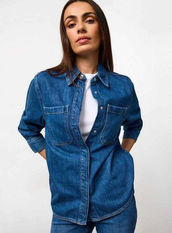 Mid Blue Denim Co-ord Shirt 24 | Tu Clothing