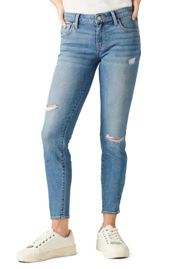 Lucky Brand Low Rise Lolita Skinny Destructed Jeans in Kendzora at Nordstrom Rack, Size 27 27 | Nordstrom Rack