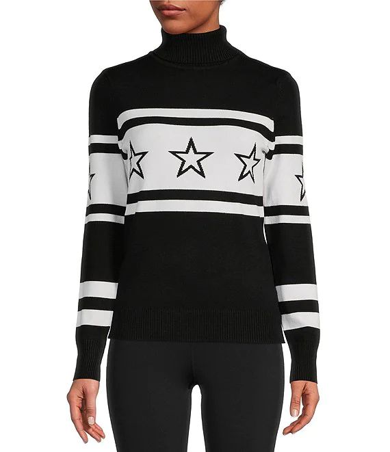Antonio Melani Active Star Motif Turtleneck Long Sleeve Statement Sweater | Dillard's | Dillard's
