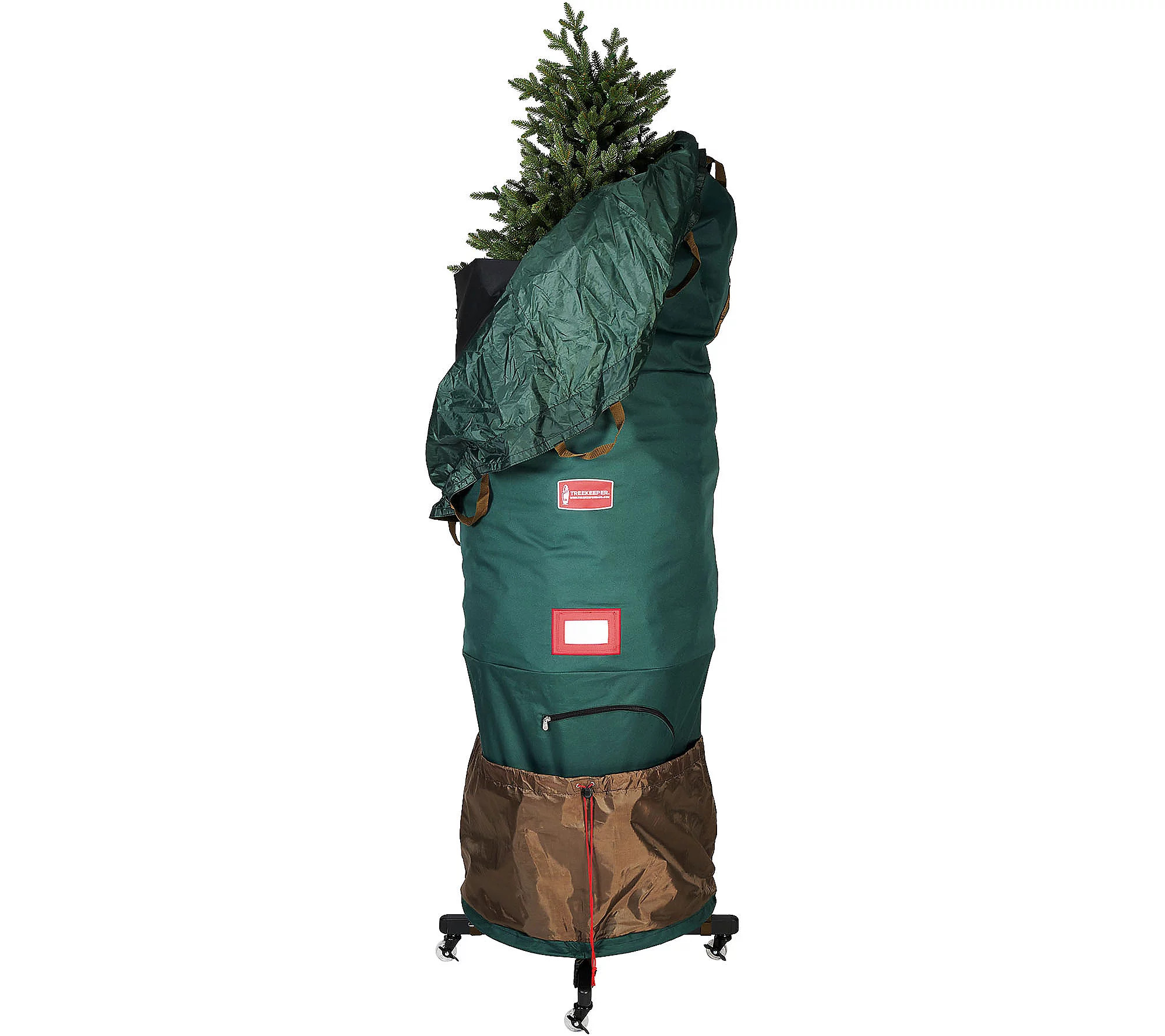 TreeKeeper Large Upright Tree Storage Bag w/Rolling Stand 6-9 | QVC