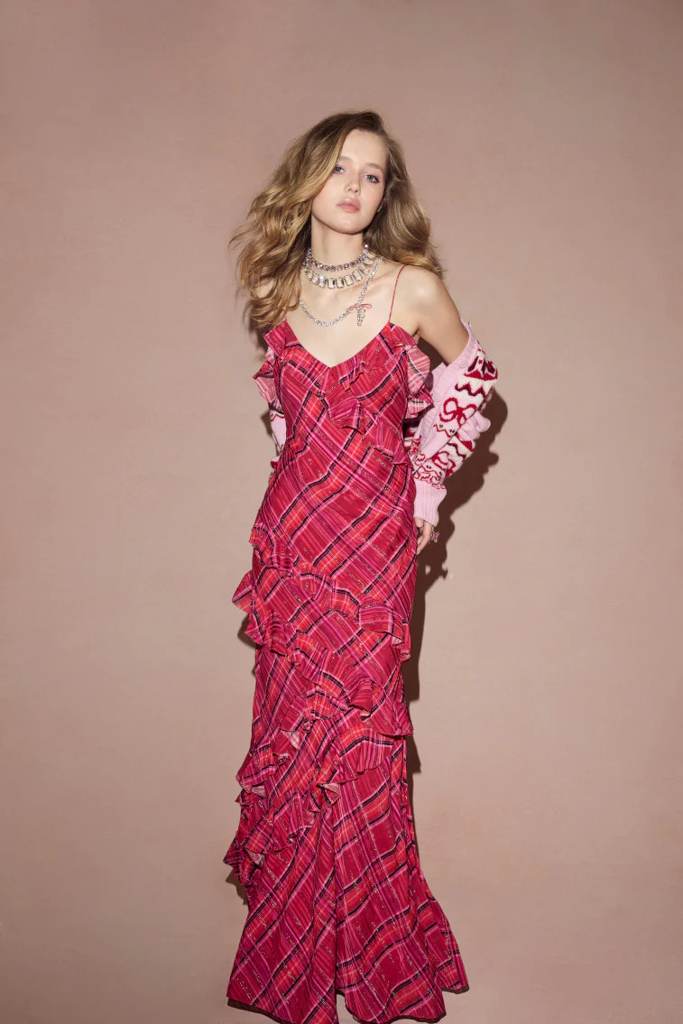 Rialto Silk Tartan Dress | LoveShackFancy