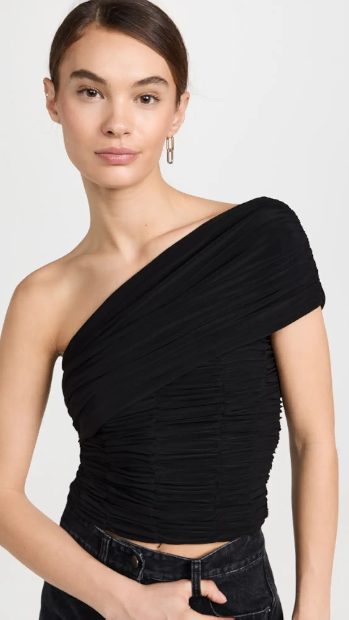 Tibi Drapey Jersey Ruched Strapless Top | Shopbop | Shopbop