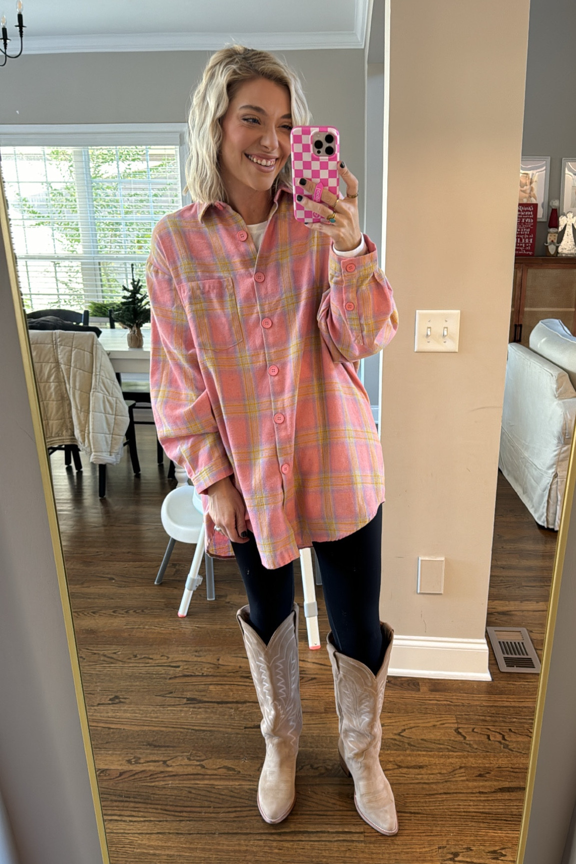 Knee high boots
Tecova boots
Cowboy boots
Flannel
The post

#LTKHolidaySale #LTKshoecrush #LTKHoliday