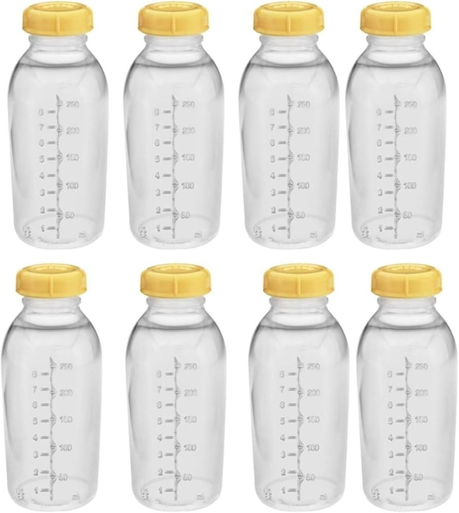 Medela Breastmilk Collection Storage Feeding Bottle with Lids-8 Pack (8 Bottles and 8 Lids)w/lid ... | Amazon (US)