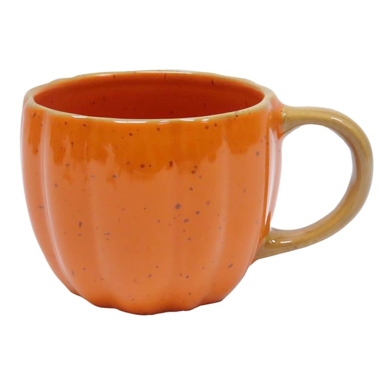 Pumpkin Shaped Ceramic Mug | At Home