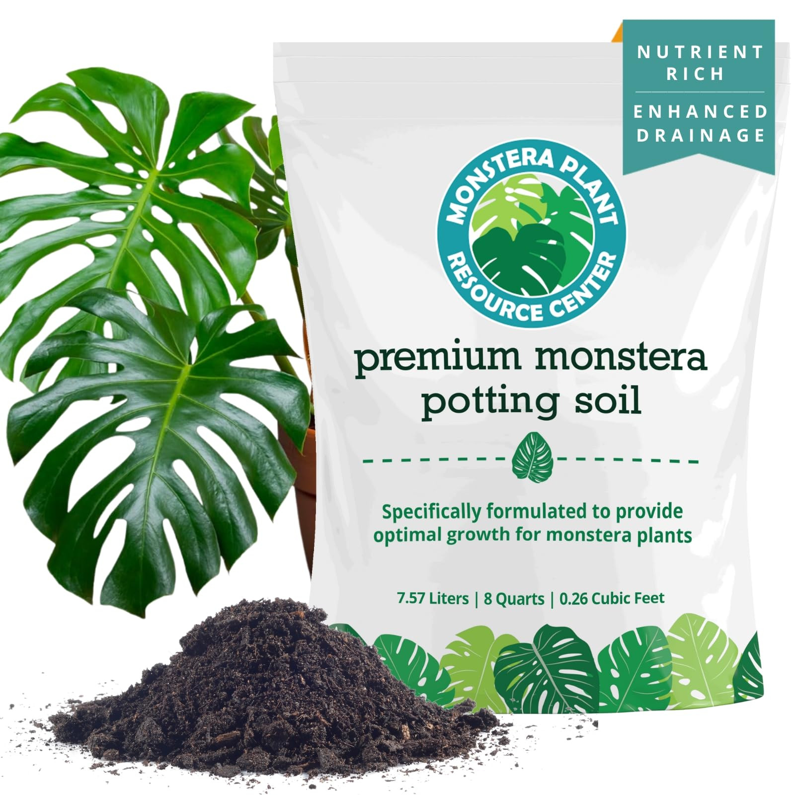 Premium Monstera Potting Soil | Quick Draining, Nutrient Rich Living Aroid Soil for Fast Growth &... | Amazon (US)
