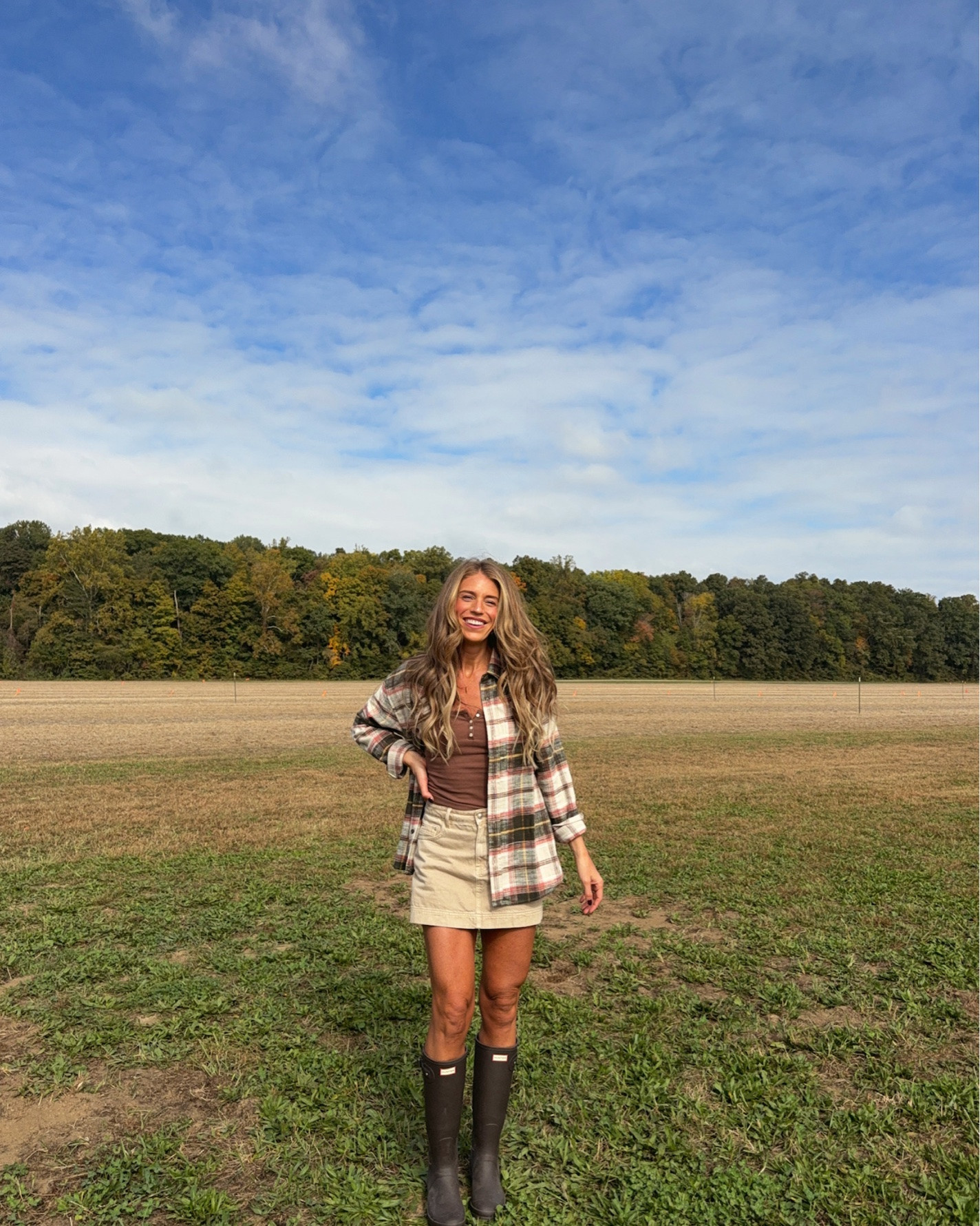 The perfect pre-fall outfit 🍂

Sizing: 
Flannel - M for oversized fit
Tank - S