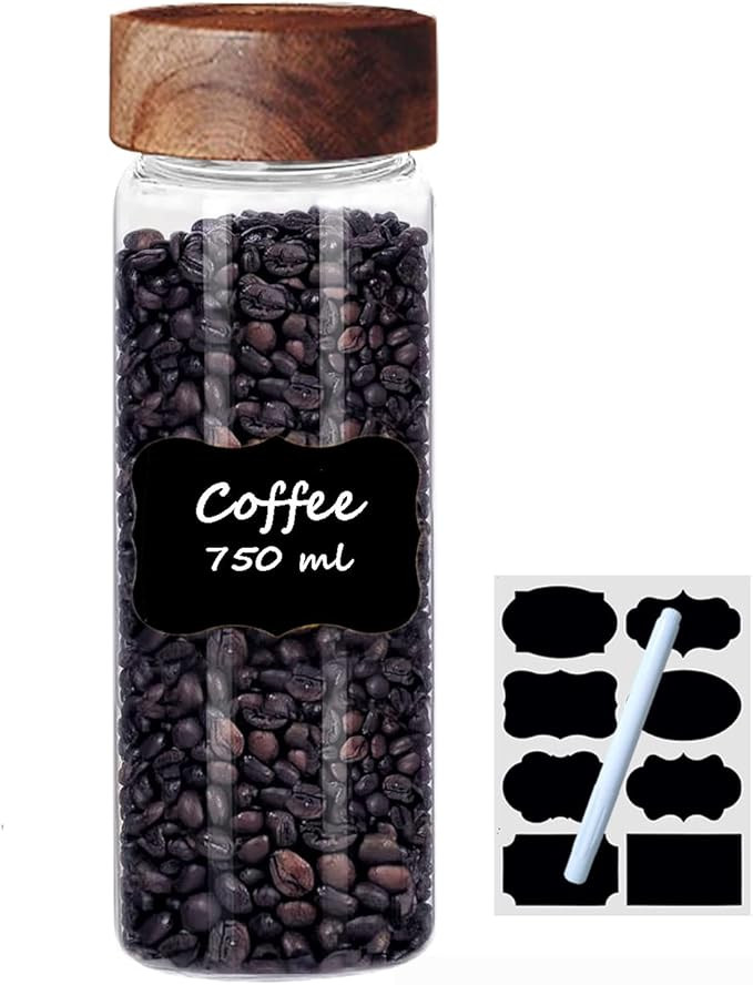 Moexsiac Glass Food Storage Jars, Glass Storage Contianers Jars with Airtight Lids, Glass Spice J... | Amazon (US)