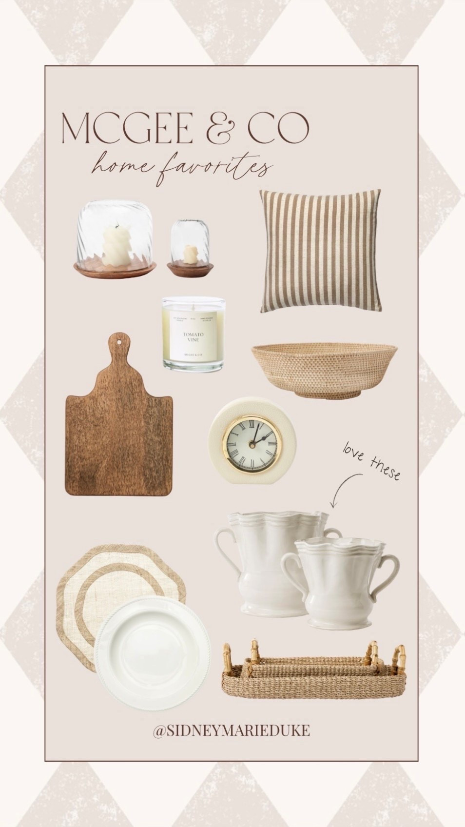 What I’m loving from McGee & co!!




Home decor, minimalism, neutral, kitchen, dining, throw pillows, sidneymarieduke

#LTKHome