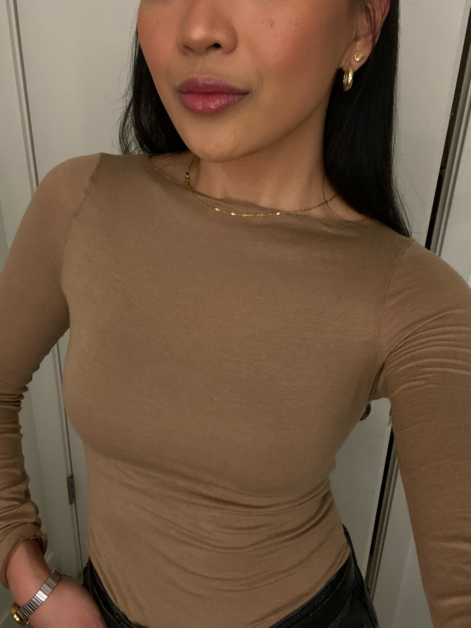 Favorite all season basic! Wearing a small in toffee brown 🤎 

#LTKunder50 #LTKsalealert #LTKworkwear