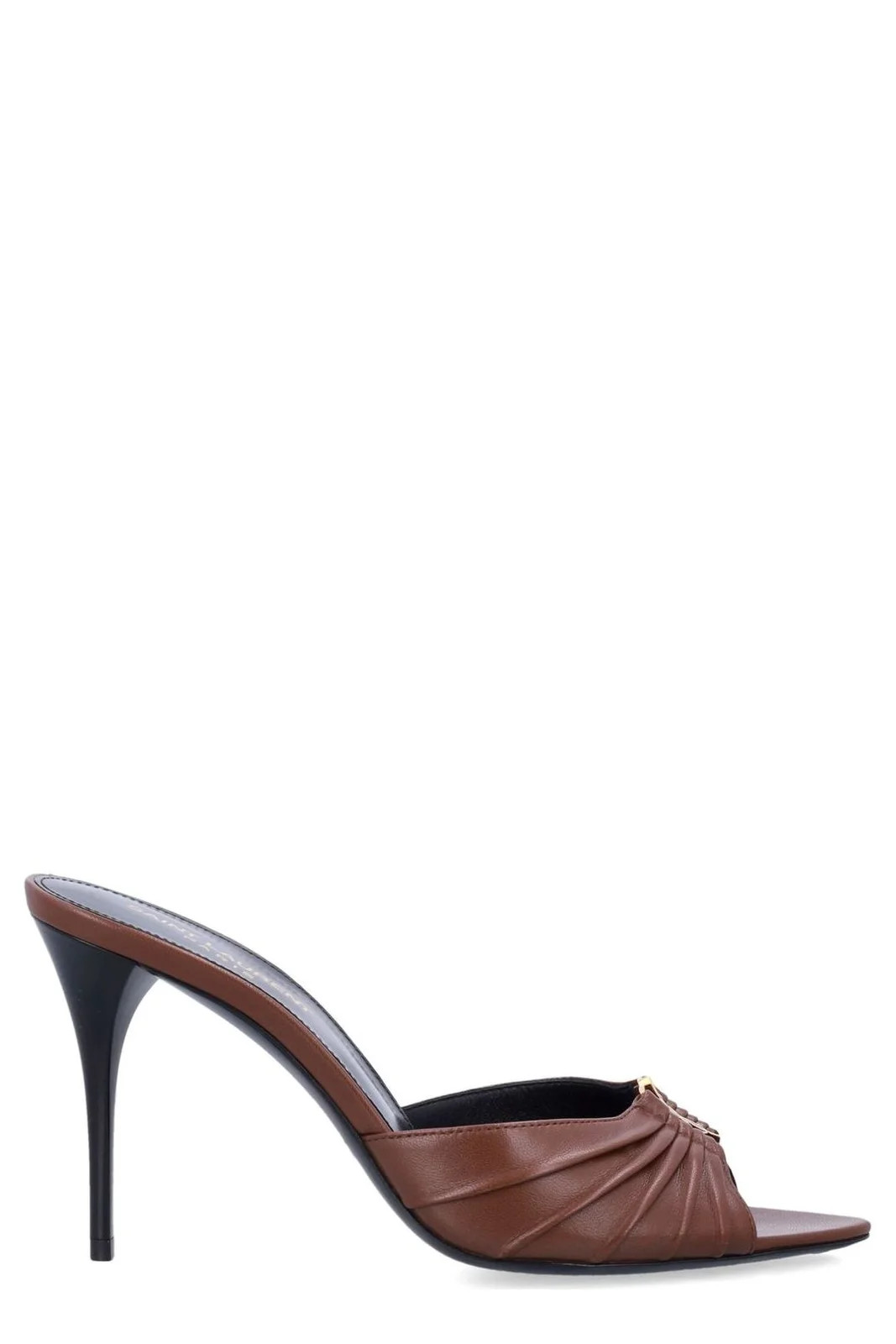 Saint Laurent Babylon Open Toe Mules | Cettire Global