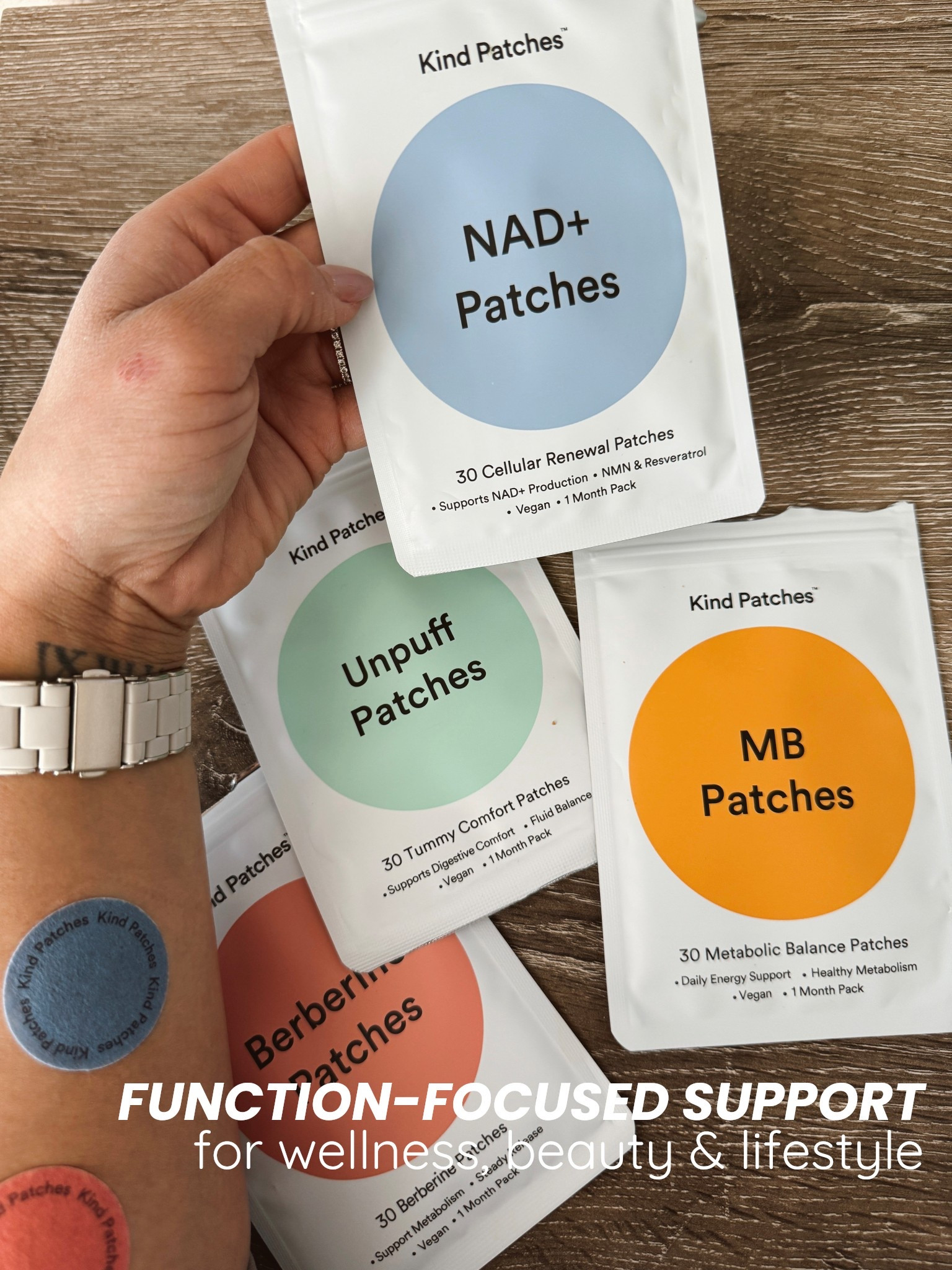 If wellness came in sticker form… oh wait 😌
NAD+, Metabolic Balance, Unpuff & Berberine (aka GLP-1) patches on deck — just slap ‘em on and go.

Skin absorption > swallowing 12 supplements before coffee.

Day ONE and I’m already intrigued 👀

Zero pain, zero drama, all vibes.
Linked — go grab yours 🛒✨

#LTKselfcare #LTKBeauty #LTKfitnessgoals