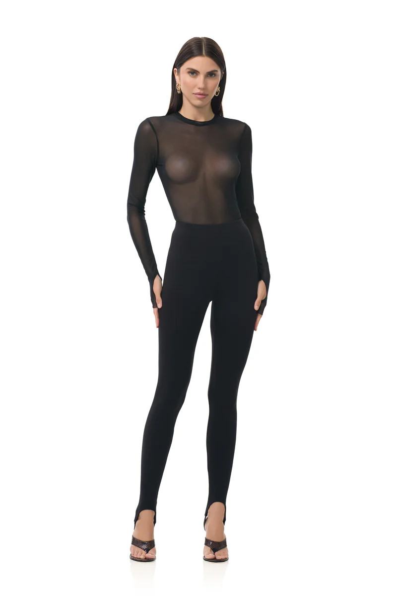 Jasmine Stirrup Legging - Noir | ShopAFRM