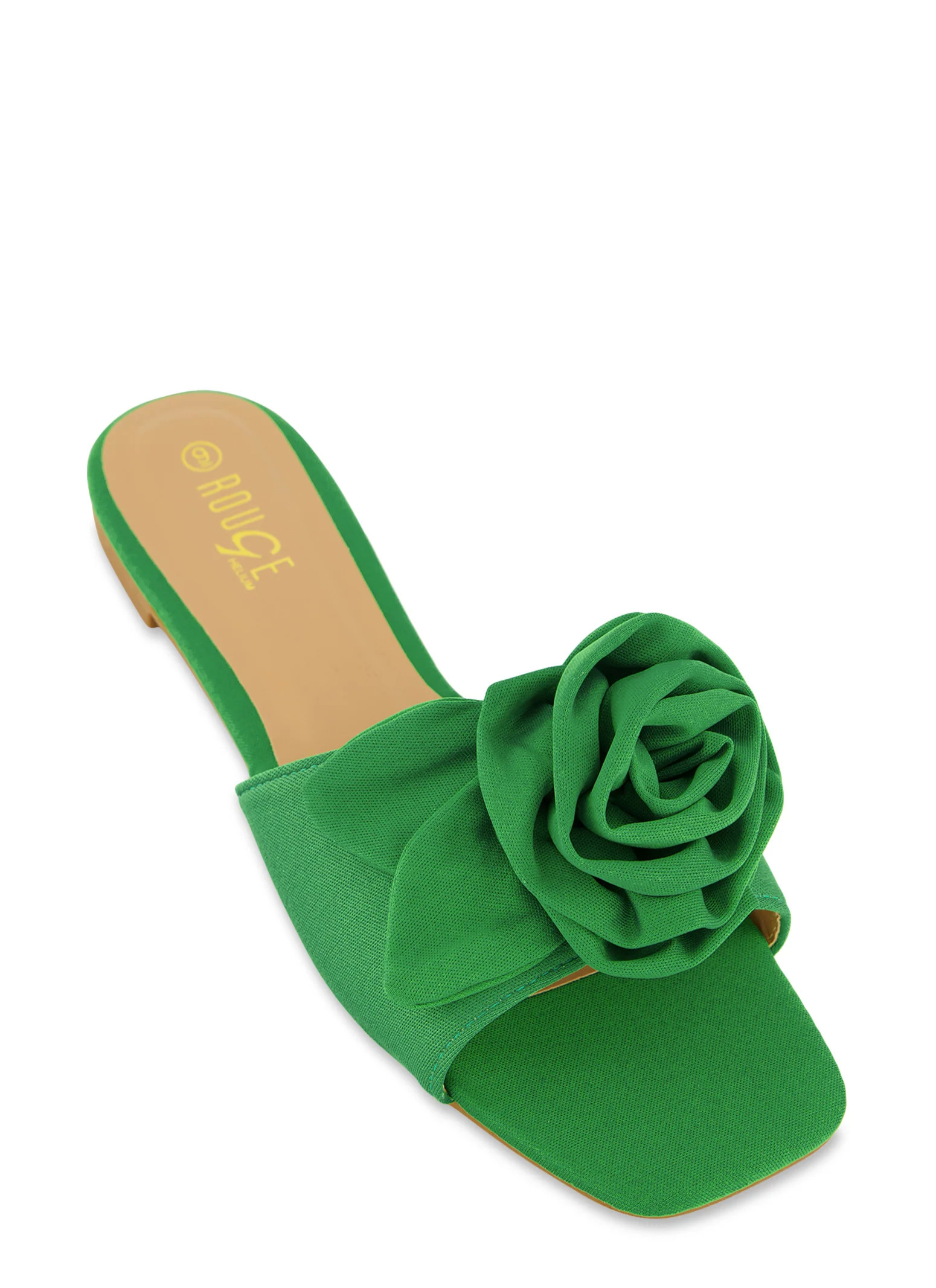 Rose Band Square Toe Sandals | Rainbow Shops
