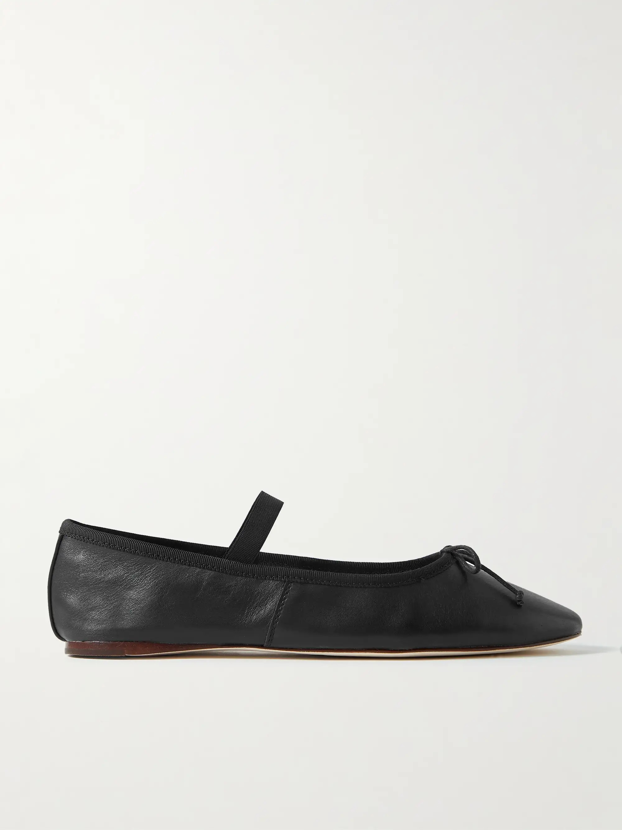 Leonie bow-embellished leather flats | NET-A-PORTER (UK & EU)