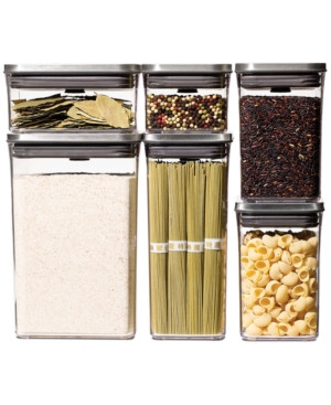 Oxo Steel Pop Food Storage Containers, Set of 6 | Macys (US)