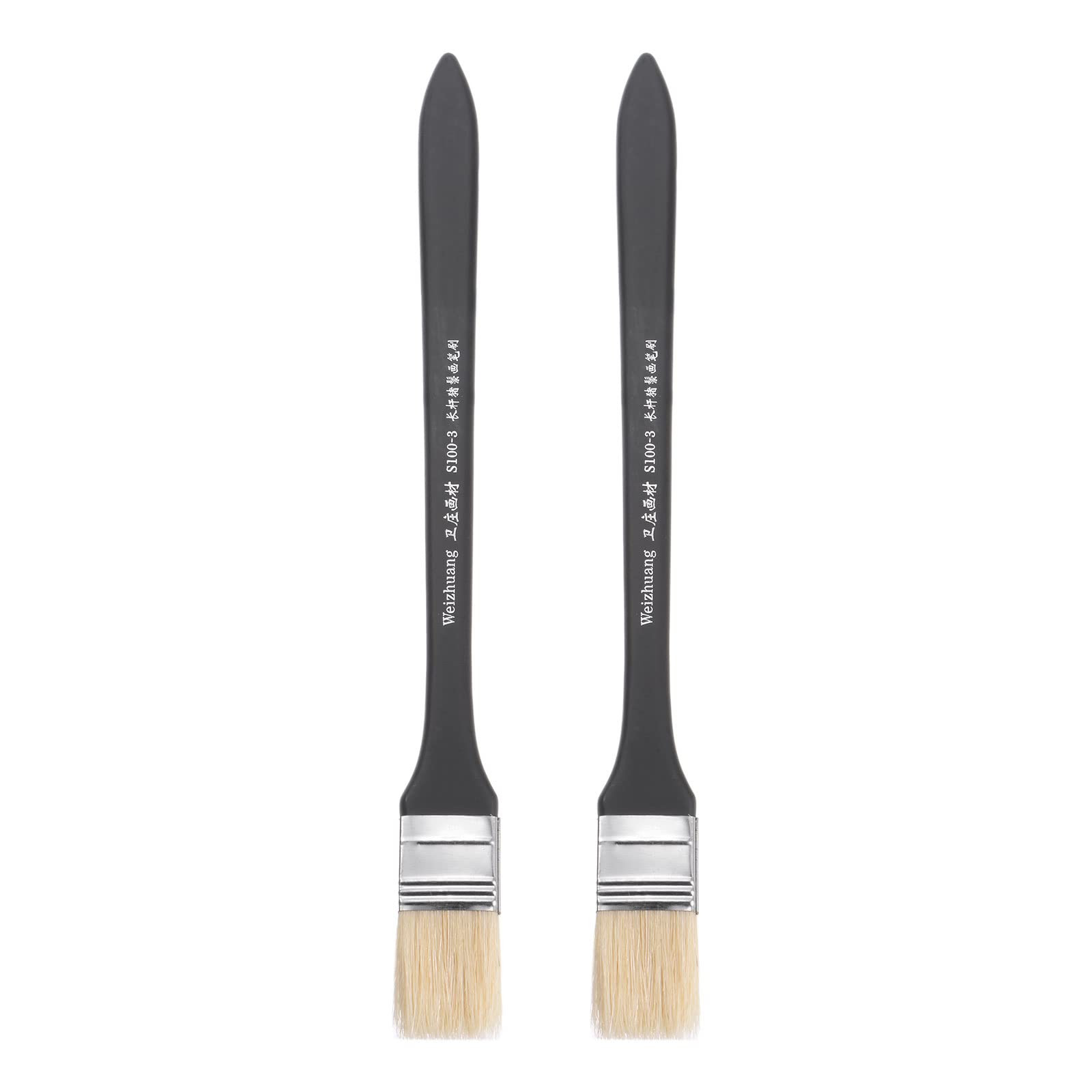 uxcell 1" Width Small Paint Brush Natural Bristle with Wood Handle Painting Tool for Wall, Door, ... | Amazon (US)