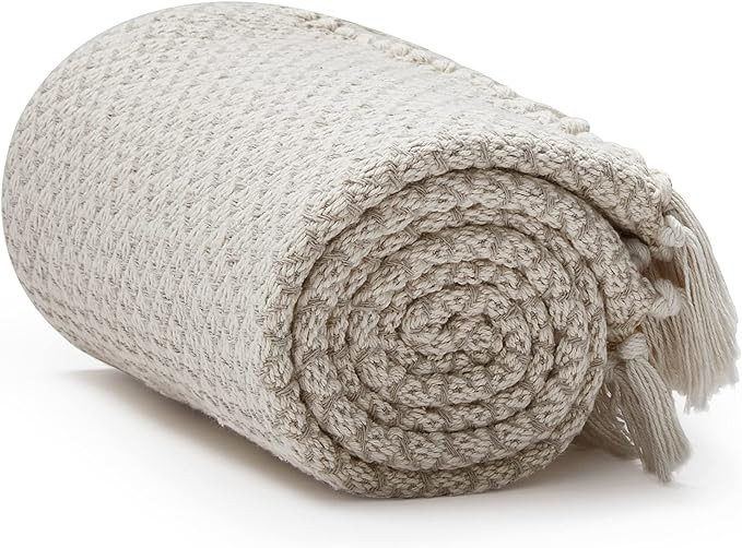 Americanflat 50x60 Throw Blanket - Soft and Breathable Cotton Throw Blanket for Couch, Bed, Chair... | Amazon (US)