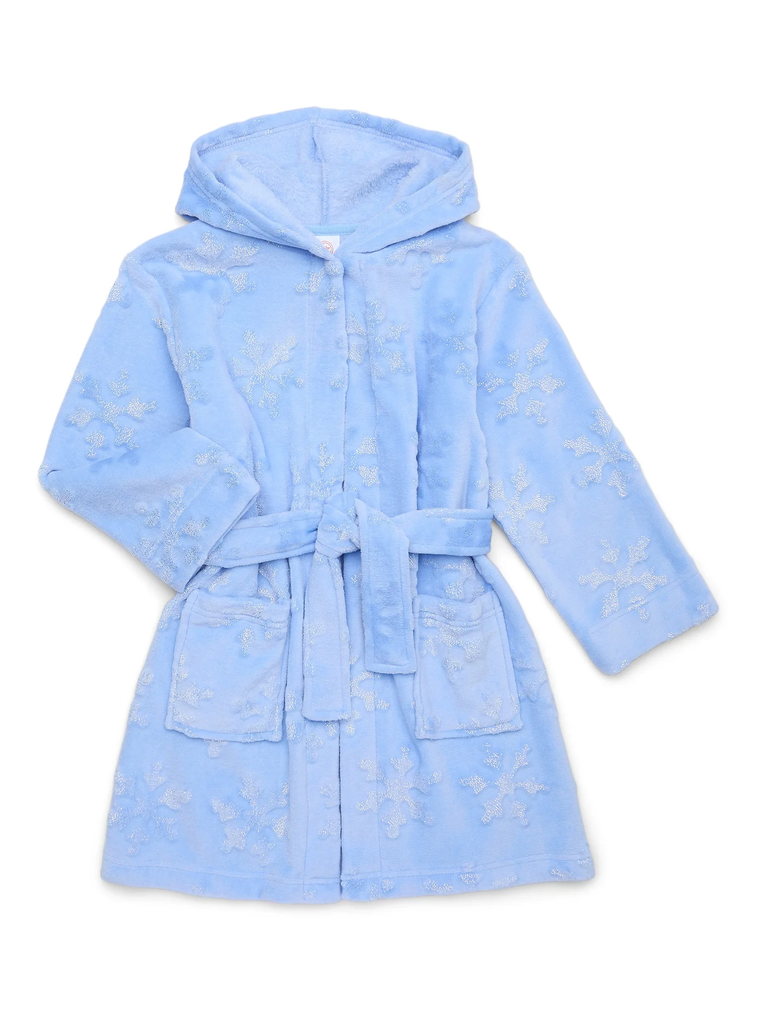 Wonder Nation Girls Plush Fleece Sleep Wrap Robe, Sizes 4-18 & Plus | Walmart (US)