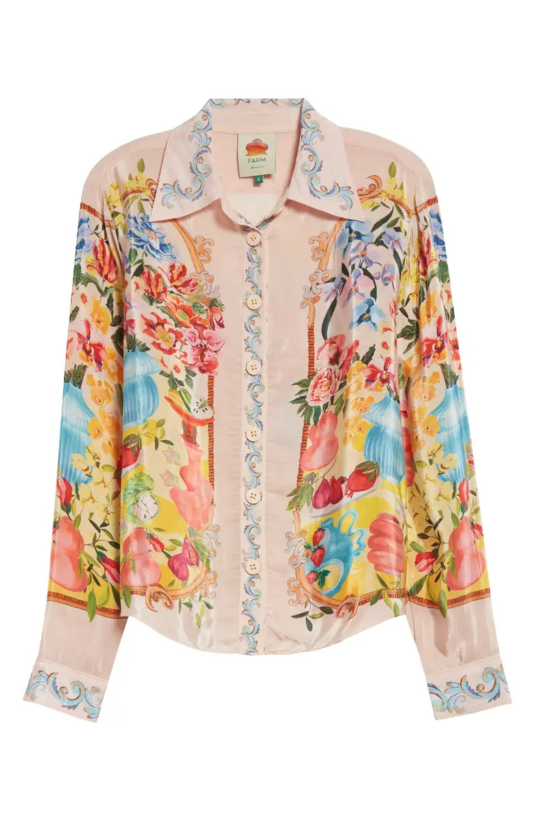 FARM Rio Garden Terrace Floral Button-Up Shirt | Nordstrom | Nordstrom