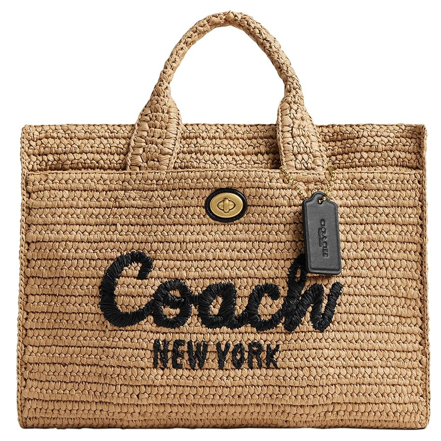 Coach Straw Cargo Tote, B4/Natural | Amazon (US)
