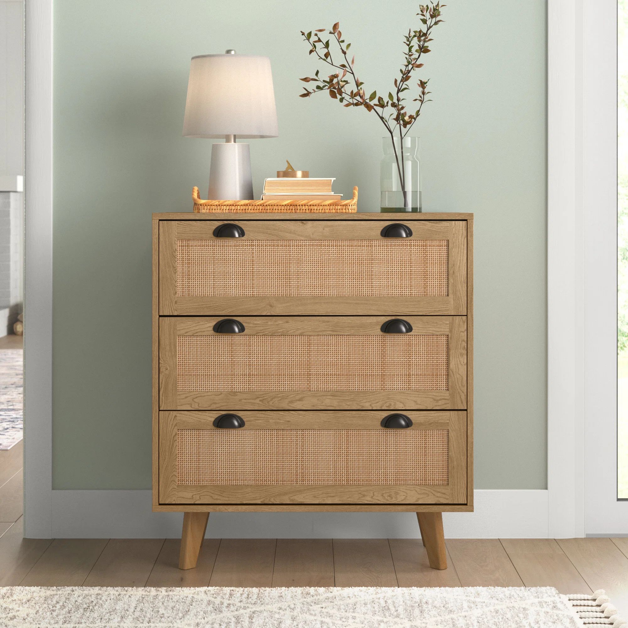 Kirk 35.4'' Tall 3 - Drawer Accent Chest | Wayfair North America