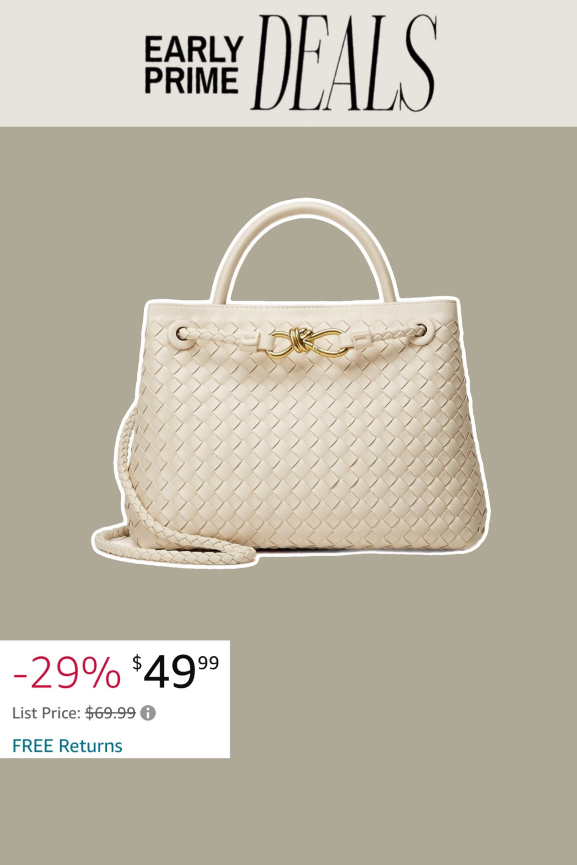 Amazing Prine Day Deals | Early Pick
I absolutely love this bag, I have it in black 

#LTKItBag #LTKSummerSales #LTKSaleAlert