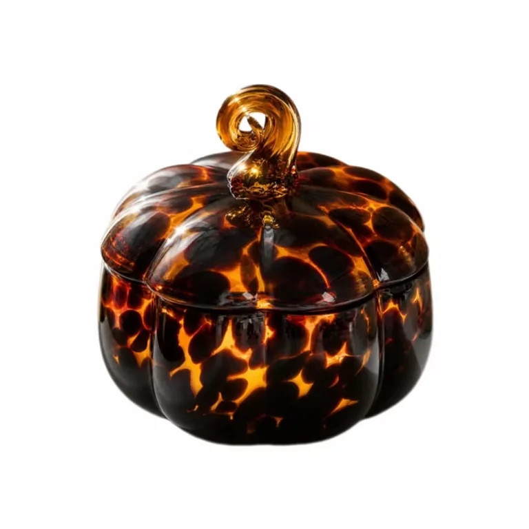 Pumpkin Jar Scented Candle, 3 Wick Confetti Figural Pumpkin Jar Candle Hand-Blown Glass Pumpkin S... | Walmart (US)