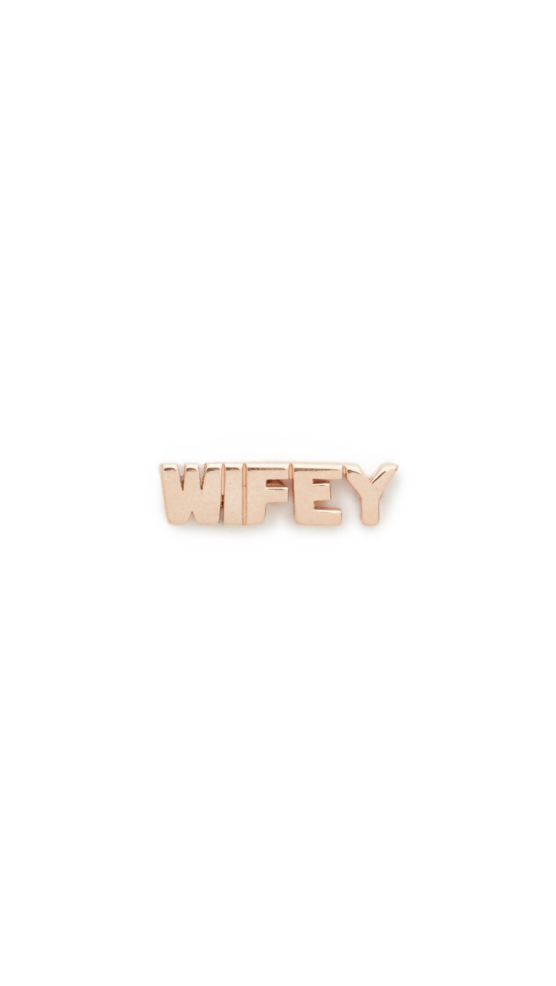 Wifey Stud Single Earring | Shopbop